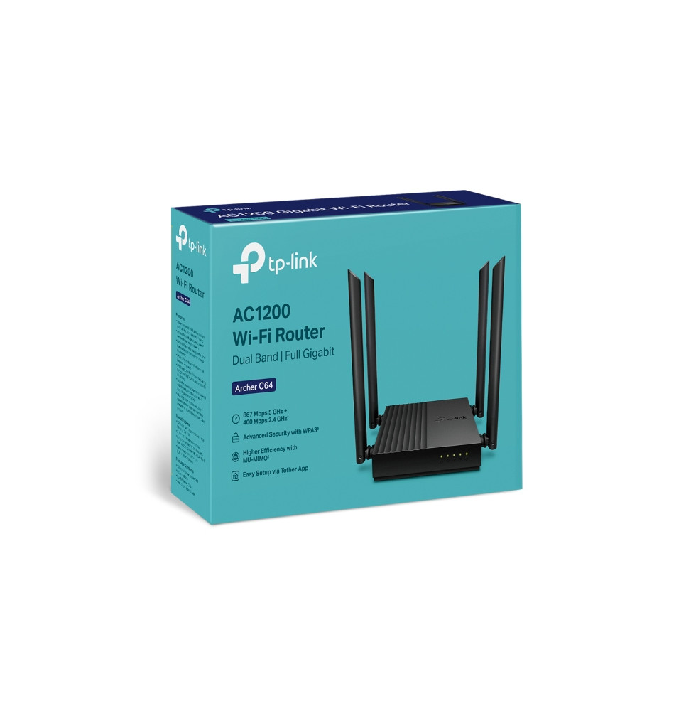 ARCHER C 64 TPLINK AC 1200 MU MIMO WIFI