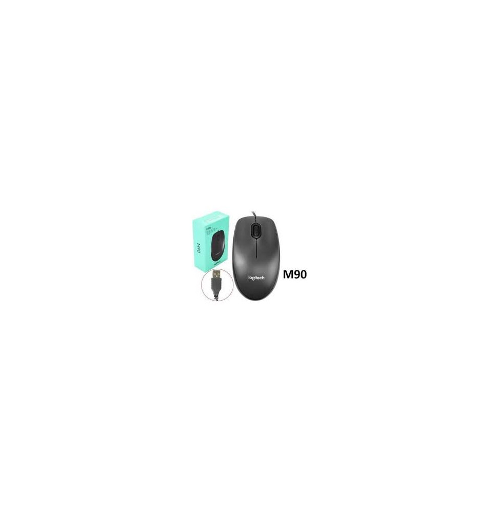 LOGITECH SOURIS M90 - GREY - USB - N/A - EMEA-808