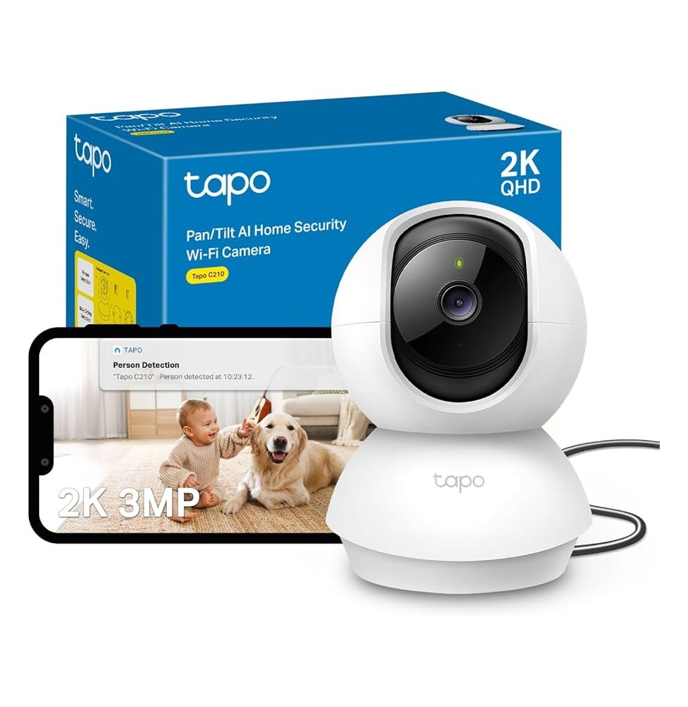 TAPO C210	TP-LINK CAMÉRA DE SURVEILLANCE WIFI PANORAMIQUE