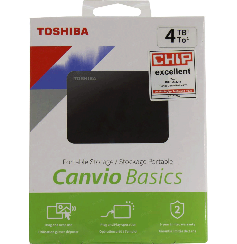 DISQUE DUR EXTERNE TOSHIBA CANVIO BASICS 4TB