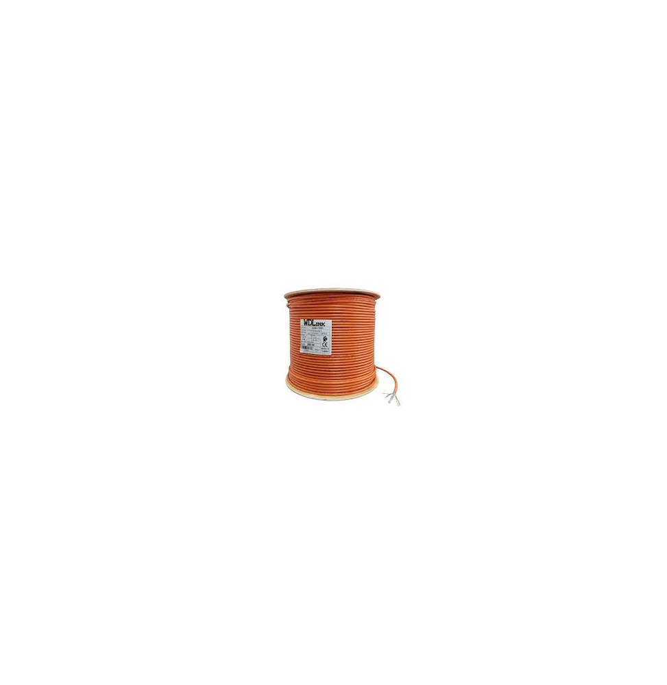 BOBINE W-DLINK  DE CABLE RESEAU ORANGE/BLACK 305M