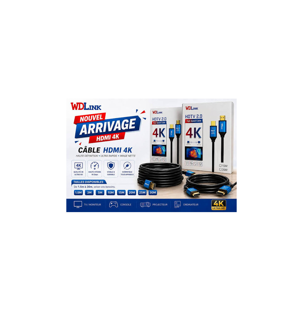 HDMI WDLINK 2.0 4K CABLE M/M 25M